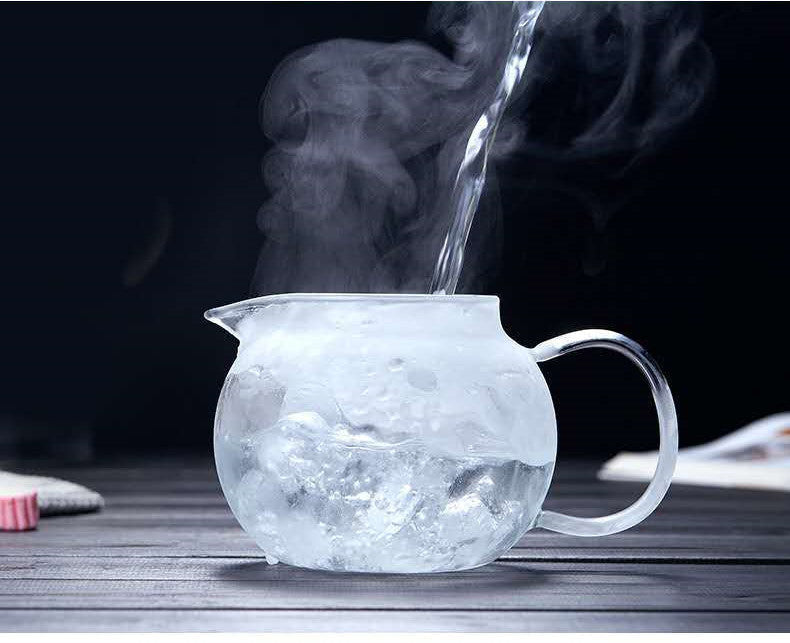 Thickened Flower Teapot Heat Resistant Glass Teapot