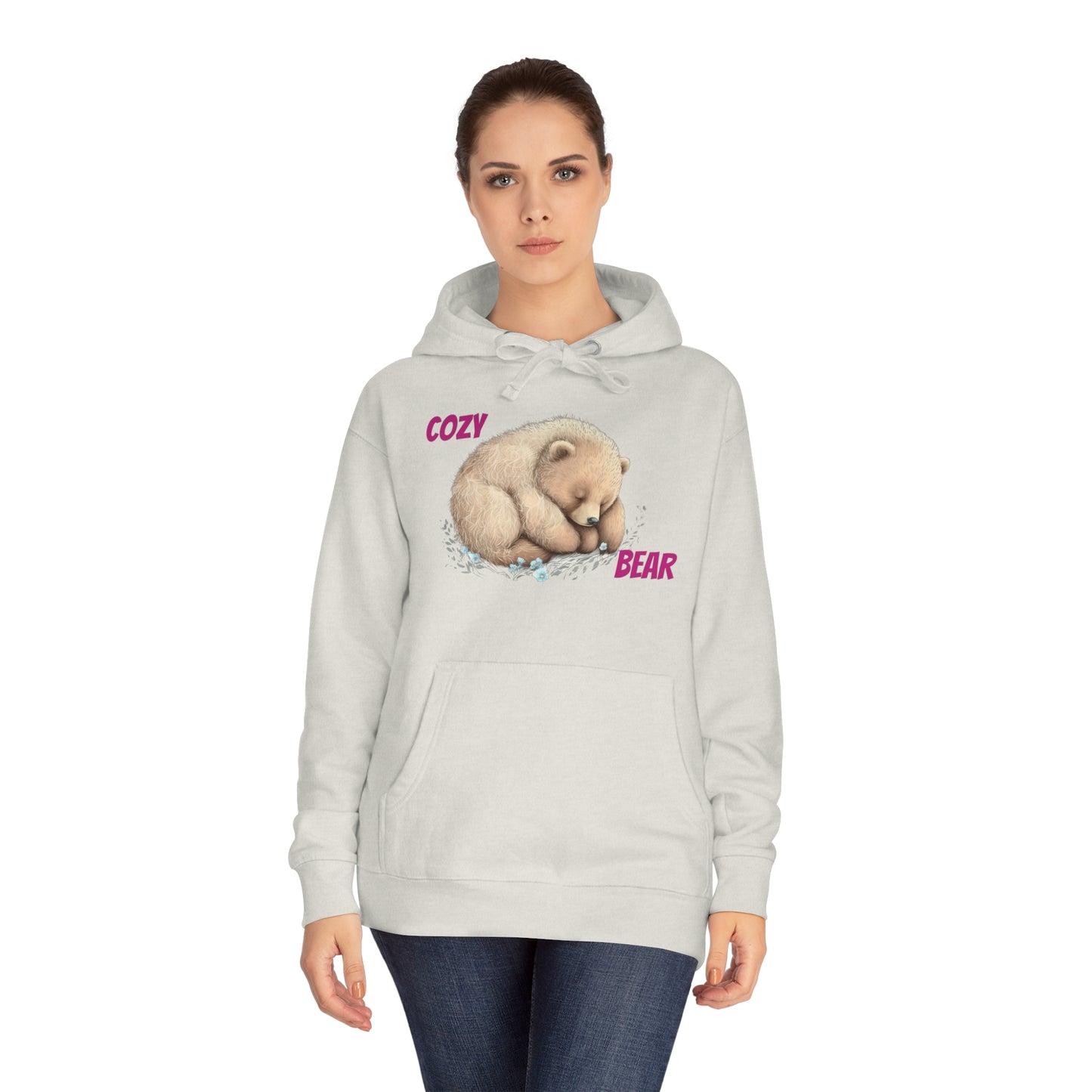 CWS Cozy Bear Unisex Fleece Hoodie By Cozy Winter Store