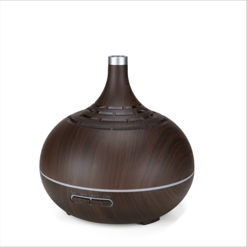 400ml Holzmaserung Aroma Diffusor Luftbefeuchter Tragbare Home Purifier SPA Aroma Diffusor 