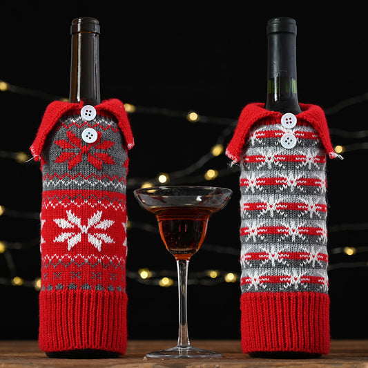 Hot Sale Button Snowflake Wine Bottle Cooler