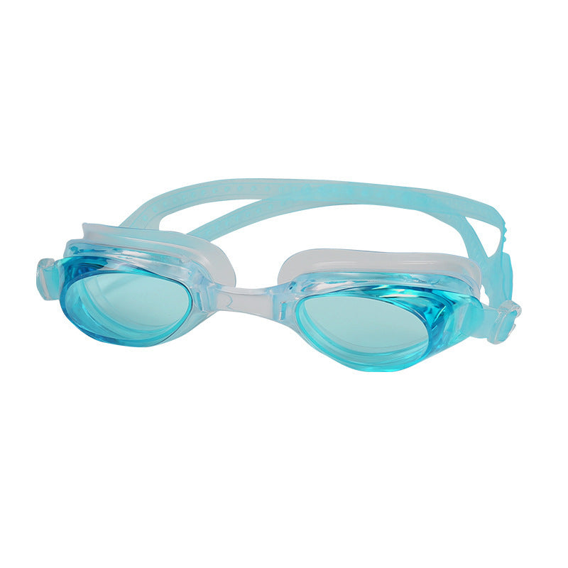 HD Flat Light Waterproof And Antifogging Swimming Glasses