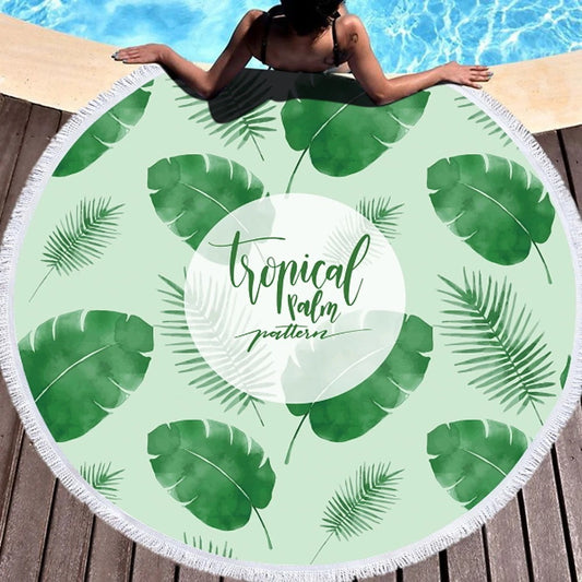 Leaf beach towel