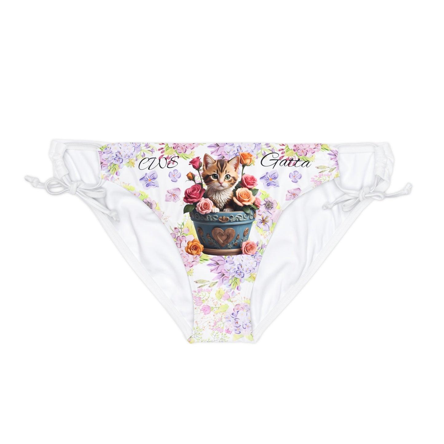 CWS Gatta Loop Tie Side Bikini Bottom By Cozy Winter Store