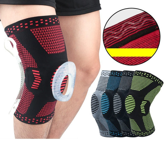 Knie-Patella-Schutzbandage, Knieschoner mit Silikonfeder