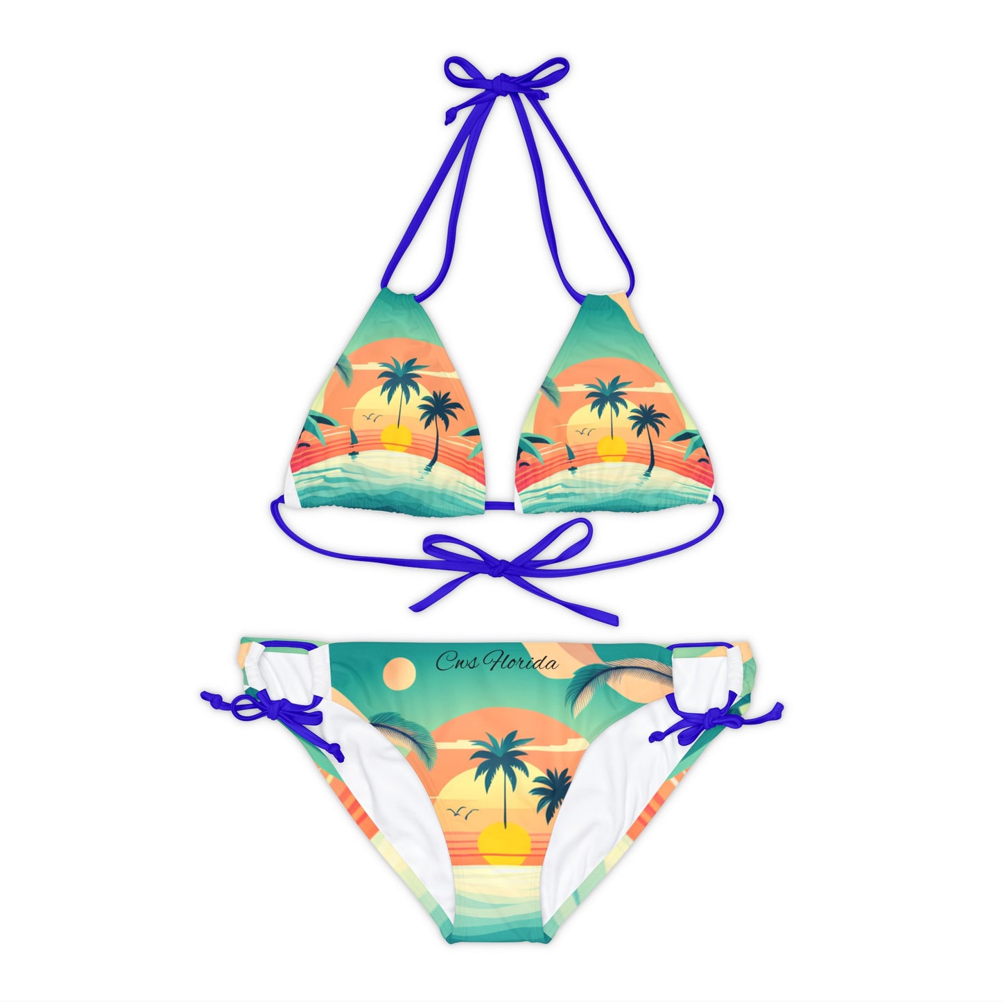 CWS Florida Riemchen-Bikini-Set (AOP) von Cozy Winter Store 