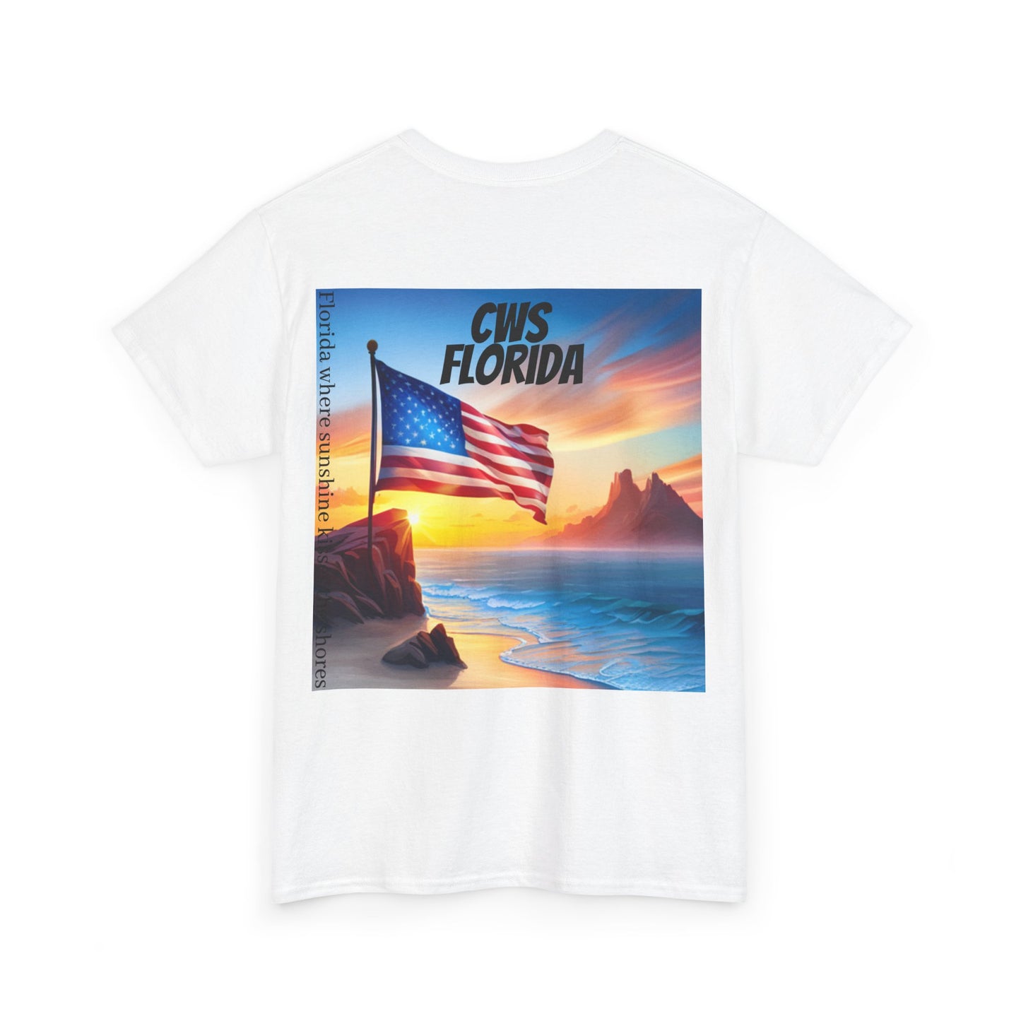 CWS Florida Unisex Heavy Cotton Tee By Cozy Winter Store