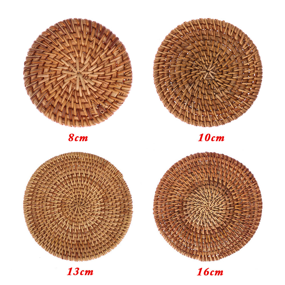 Handmade rattan coaster