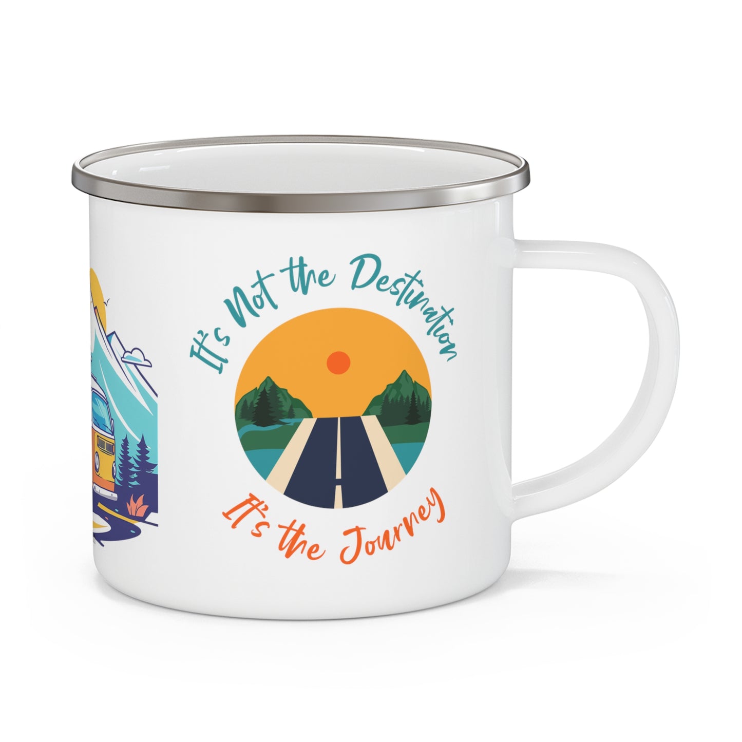 CWS Campa Travel Is Good Enamel Camping Mug