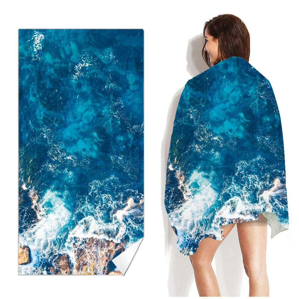 Beach Towel Printed Swimming Sweat Towel