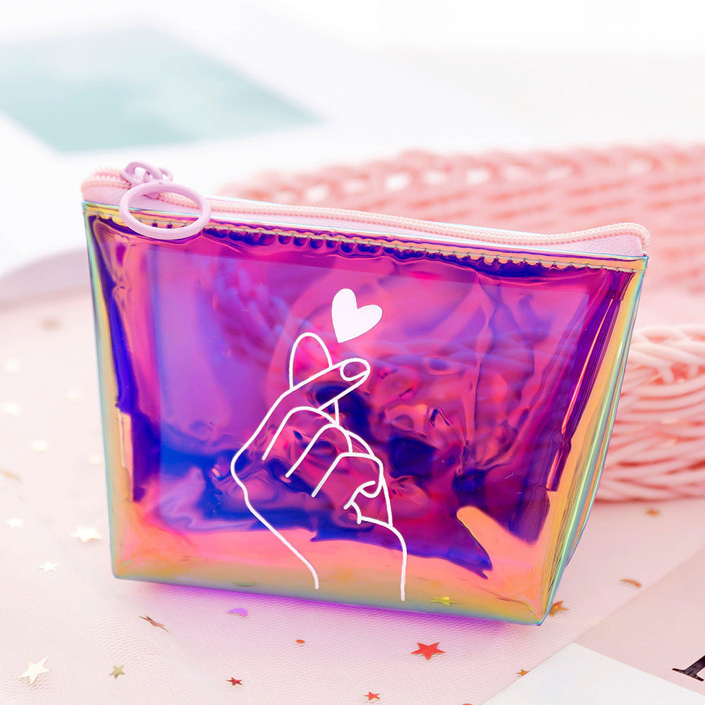 Laser colorful coin purse