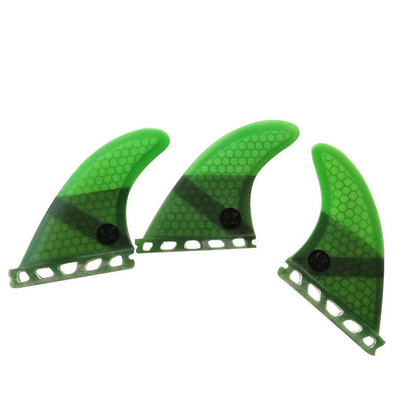 Surfboard fin carbon fiber honeycomb rudder