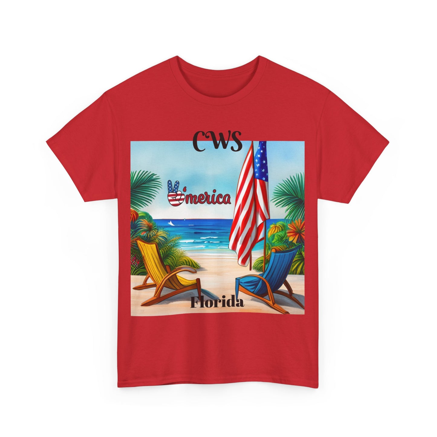 CWS Florida Unisex Heavy Cotton Tee By Cozy Winter Store