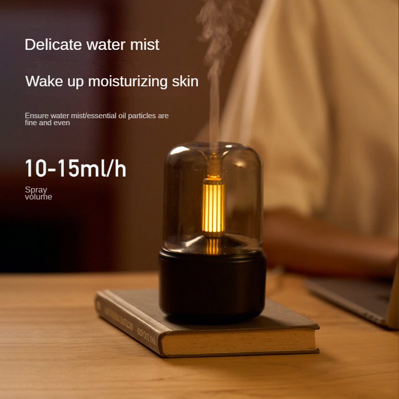 Kreativer Kerzenlicht-Aroma-Diffusor USB-Kerzenlicht-Luftbefeuchter