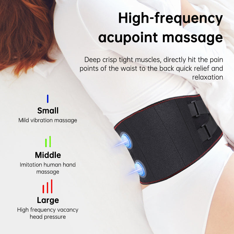 Electric Heating Waist Massage Belt Back Support Warm Hot Compress Palace Physiotherapy Waist Electric Abdominal Massager