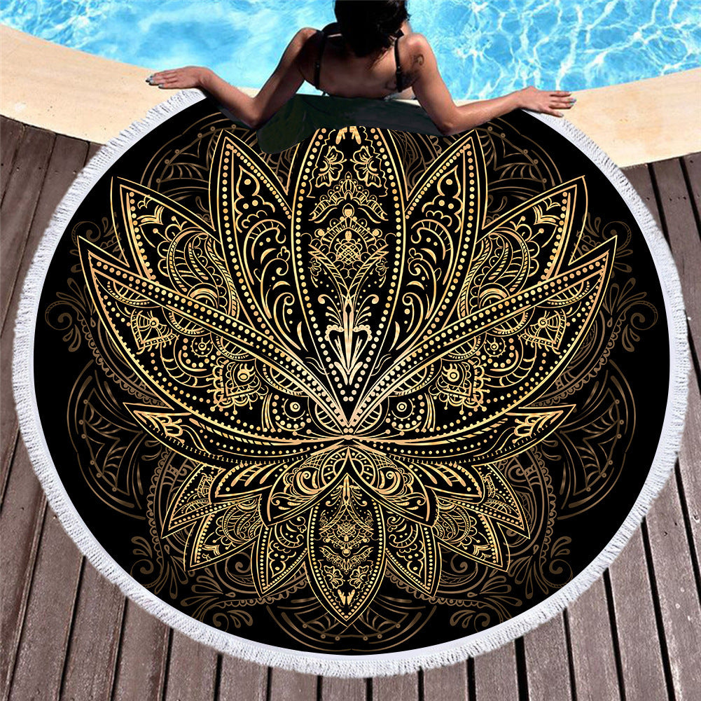 Bronzing Microfiber Beach Towel Can Be Customized