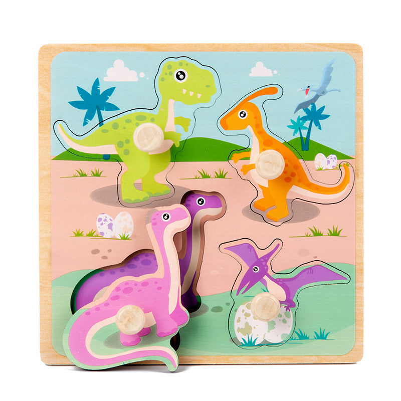 Children's Cartoon Wooded 3d 3d Puzzle Model Educational Toys