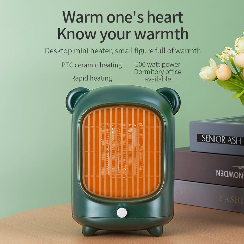 WinterMate: Portable electric heater stove with remote, ideal for room heating, mini household radiators, and desktop warmth during winter.