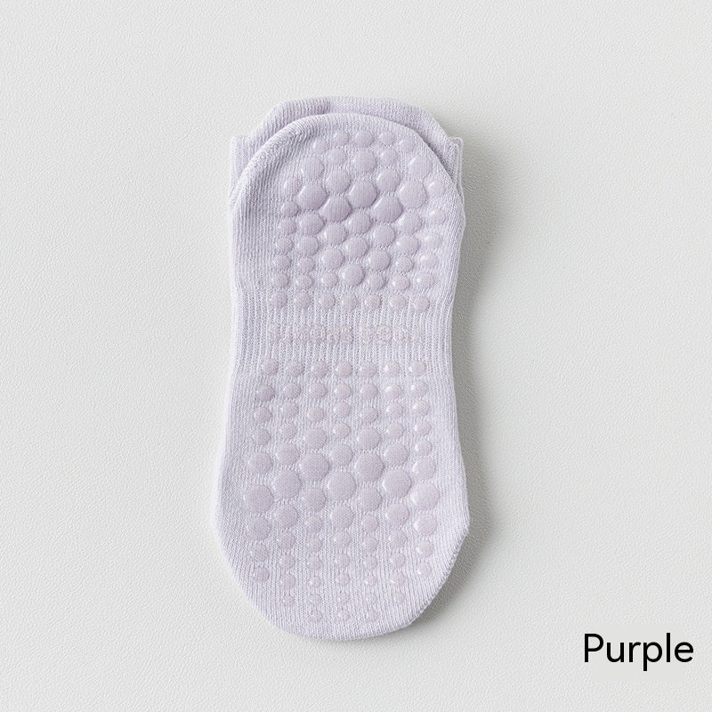 Comfort in Every Move: Women's Pure Cotton Non-Slip, Fitness Pilates Socks for Stability and Style