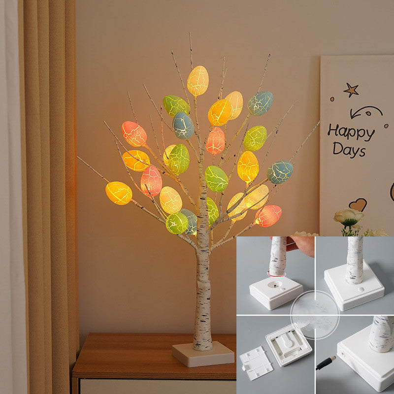 Easter Decoration 60cm Birch Tree  LED Light Ornament