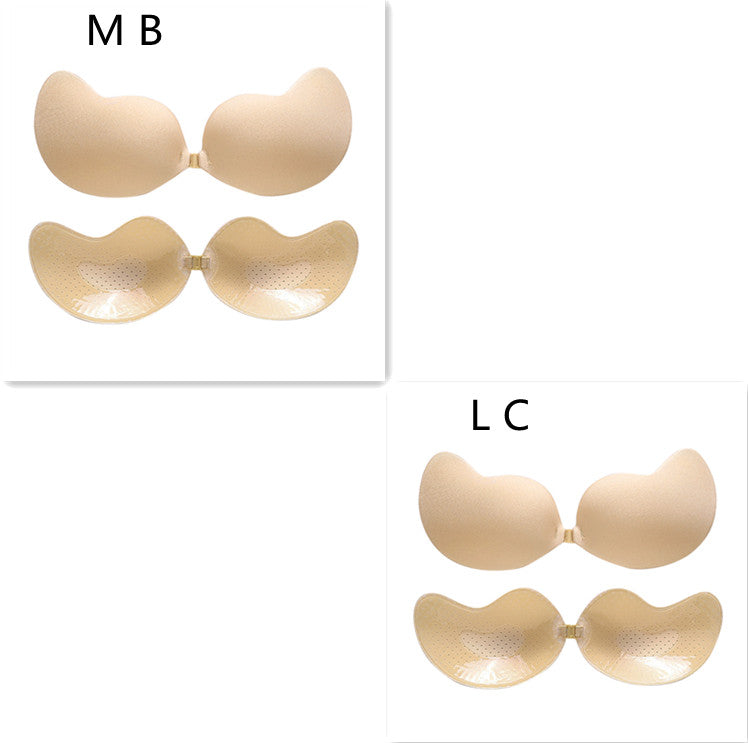 Unsichtbarer Push-Up-BH, rückenfreier, trägerloser BH, nahtloser Frontverschluss, Bralette-Unterwäsche