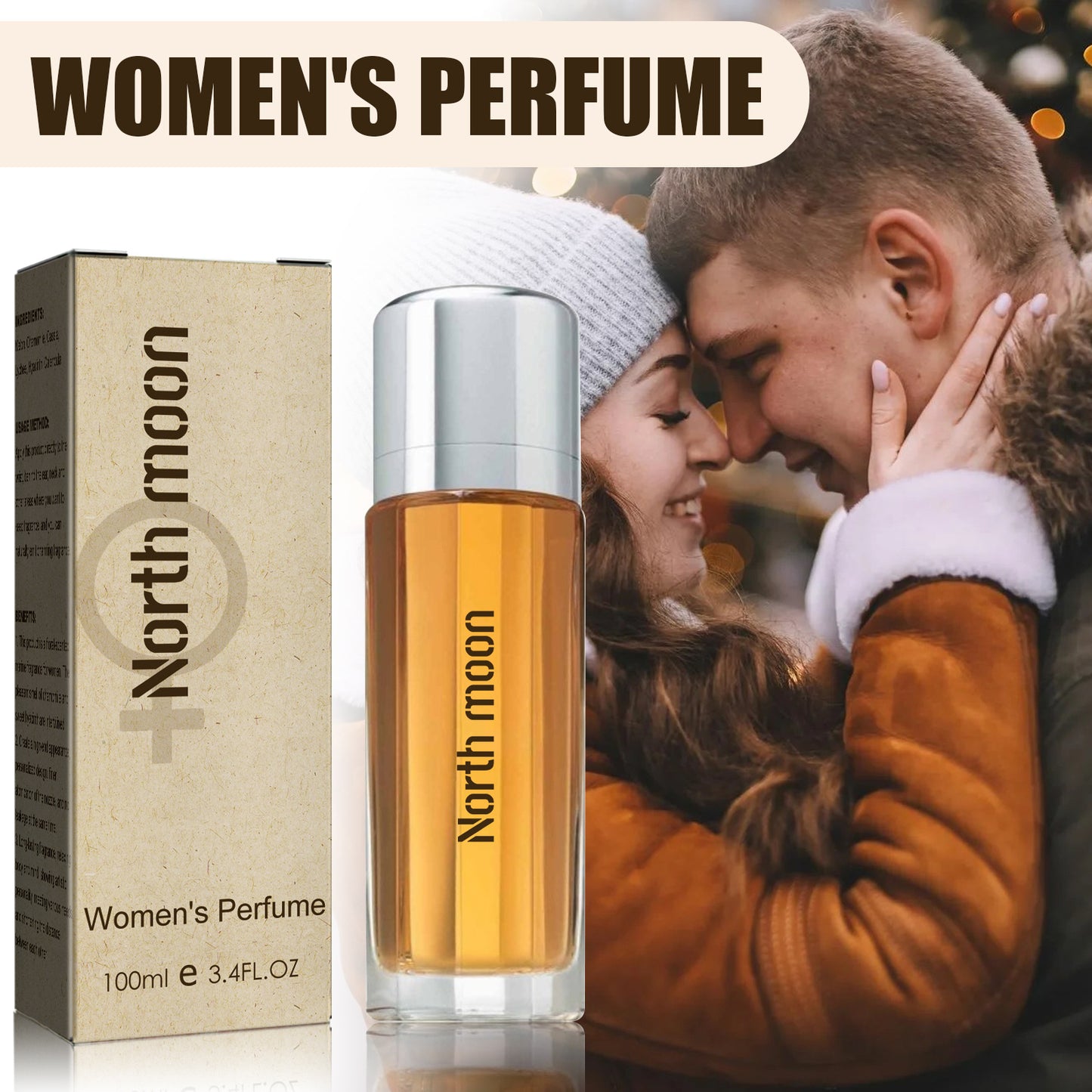 Essence Elysium: North Moon Women's Fashion Natural Long Lasting Fragrance Perfume.