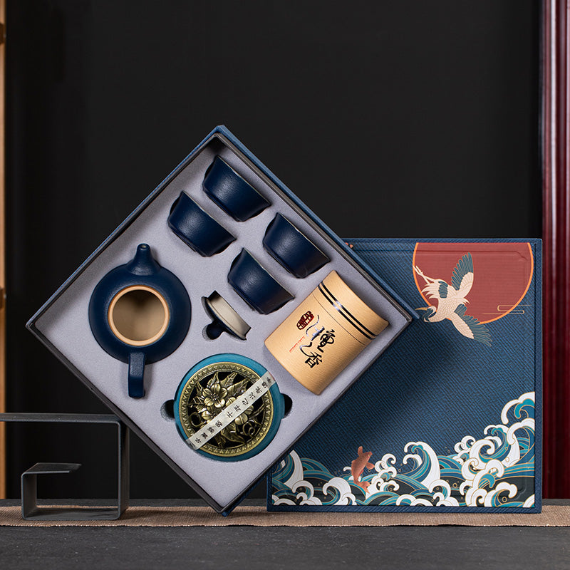 Ceramic Kung Fu Tea Set Gift Box Set Business Small Gift