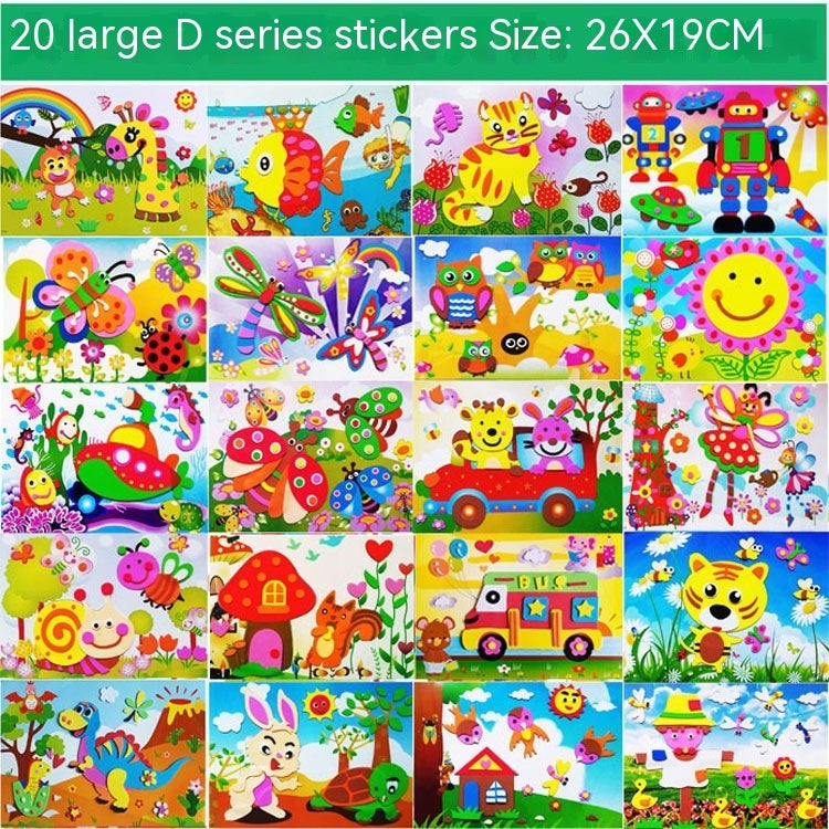 Creative Printed 3D Stickers For Children