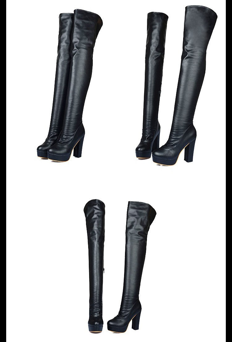 Wir präsentieren die FlexLeg Knight Boots – elegante Overknee-Stiefel mit elastischer Kraft, die Ihre Beine in Szene setzen und Ihnen einen selbstbewussten und stilvollen Gang ermöglichen.