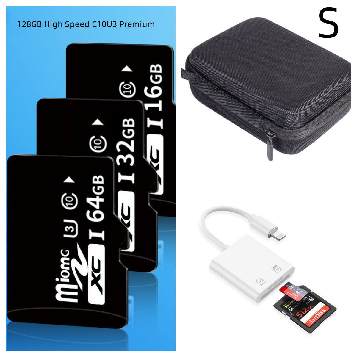 Multifunctional Four-In-One Mobile Phone Card Reader