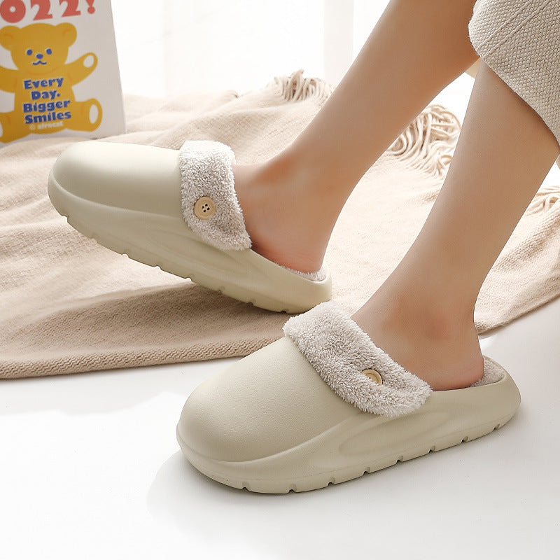 WashNCozy: Winter warm house shoes with detachable washable feature for women.