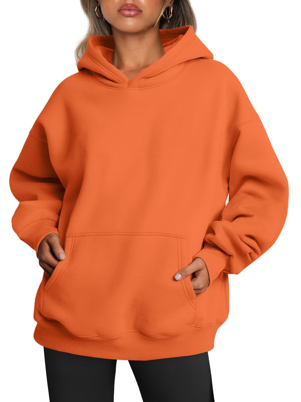 FallFrost: Women's long sleeve hoodie for winter warmth and fall style.