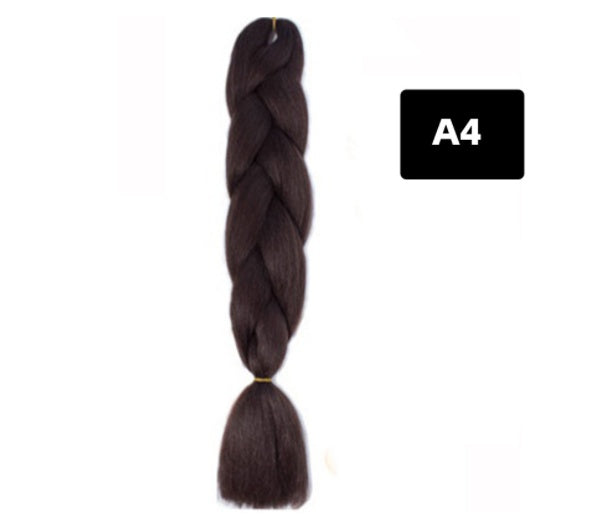 Farbe Big Braid Afrikanische Chemiefaser Hochtemperatur Seide Perücke Gradient