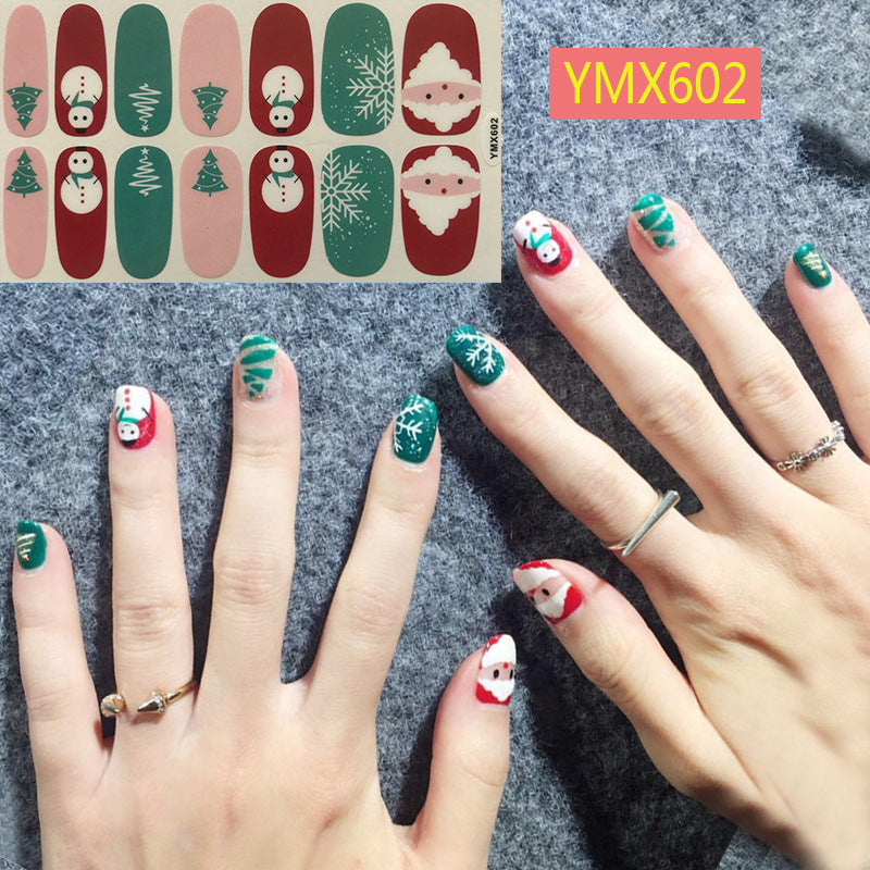 Weihnachtliche Nagelsticker 