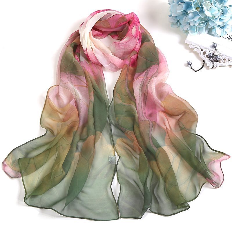 Summer lotus sunscreen scarf