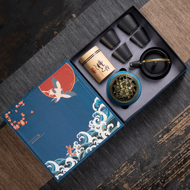 Ceramic Kung Fu Tea Set Gift Box Set Business Small Gift