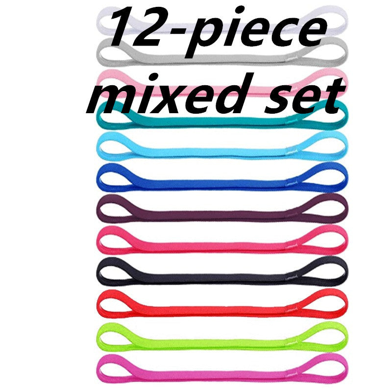 Unisex Non-slip Silicone Strip Sweat Guide Sports Headband