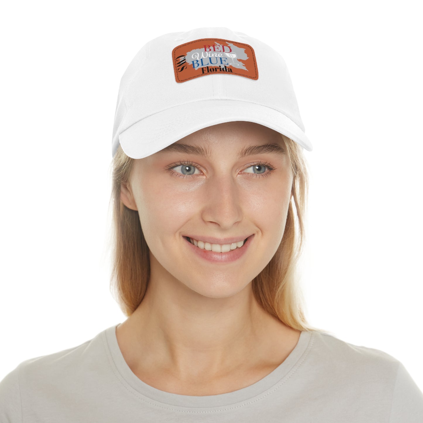 CWS Florida Dad Hat with Leather Patch By Cozy Winter Store (ships within USA only)