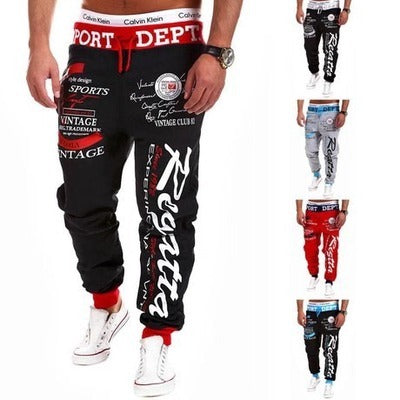 Drawstring loose track pants