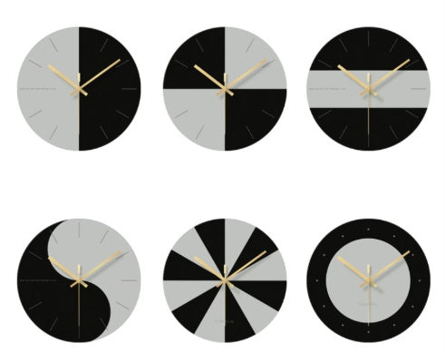 Tempered glass wall clock