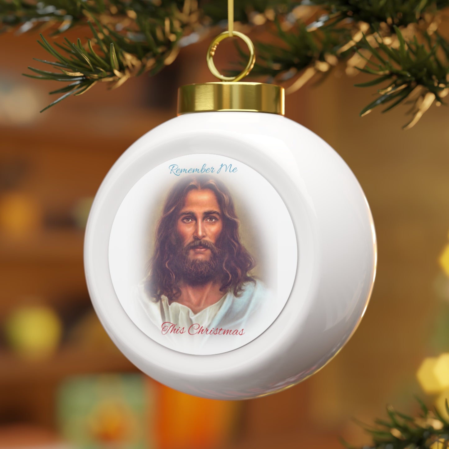 CWS Celebrations Christmas "Remeber Me This Christmas" Christmas Ball Ornament By Cozy Winter Store