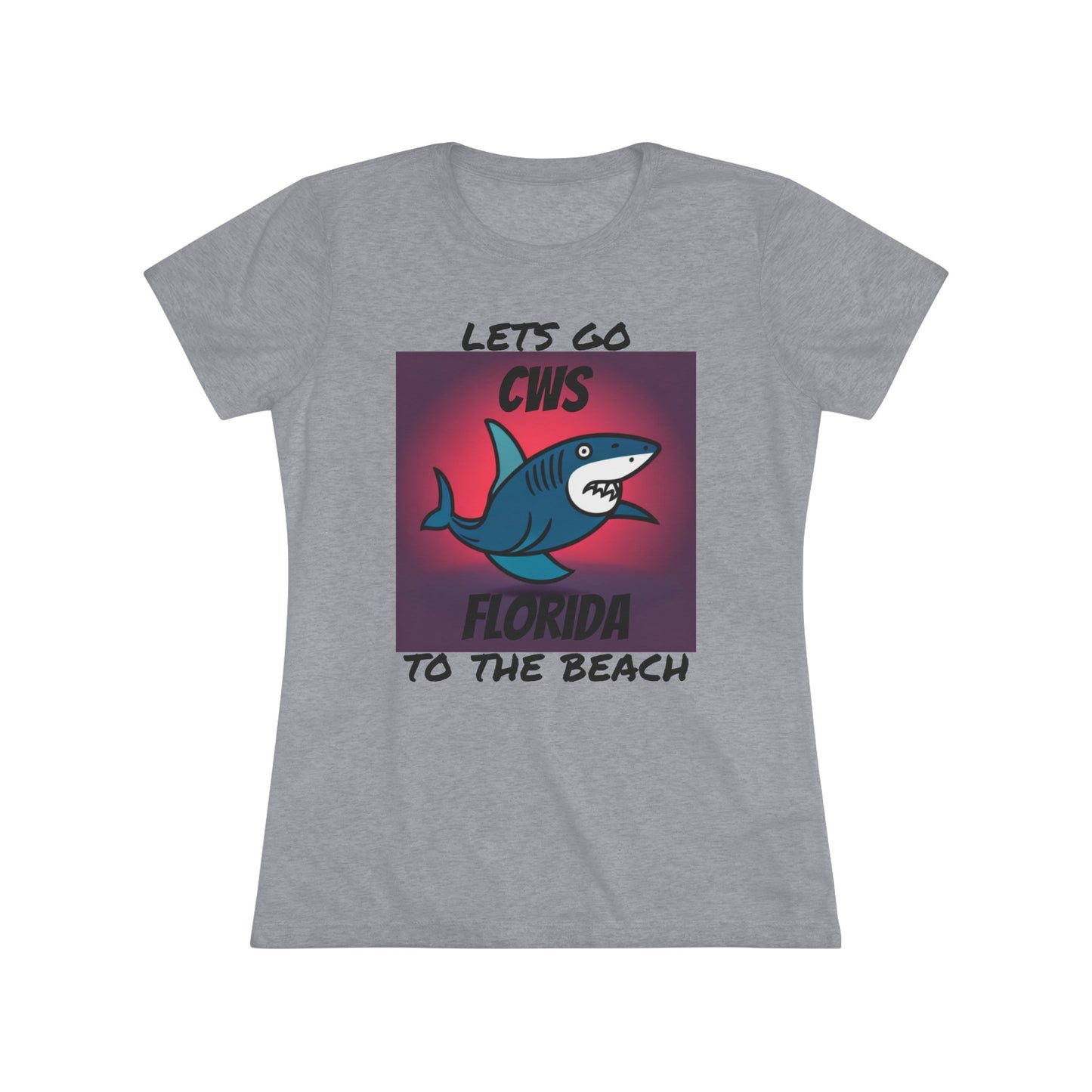 CWS Florida Funny Shark Triblend-T-Shirt für Damen von Cozy Winter Store (Versand nur innerhalb der USA)