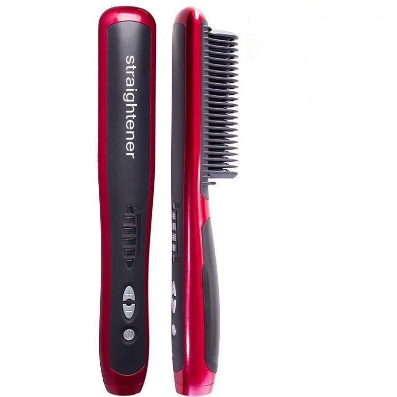 Hair straightener comb straightener