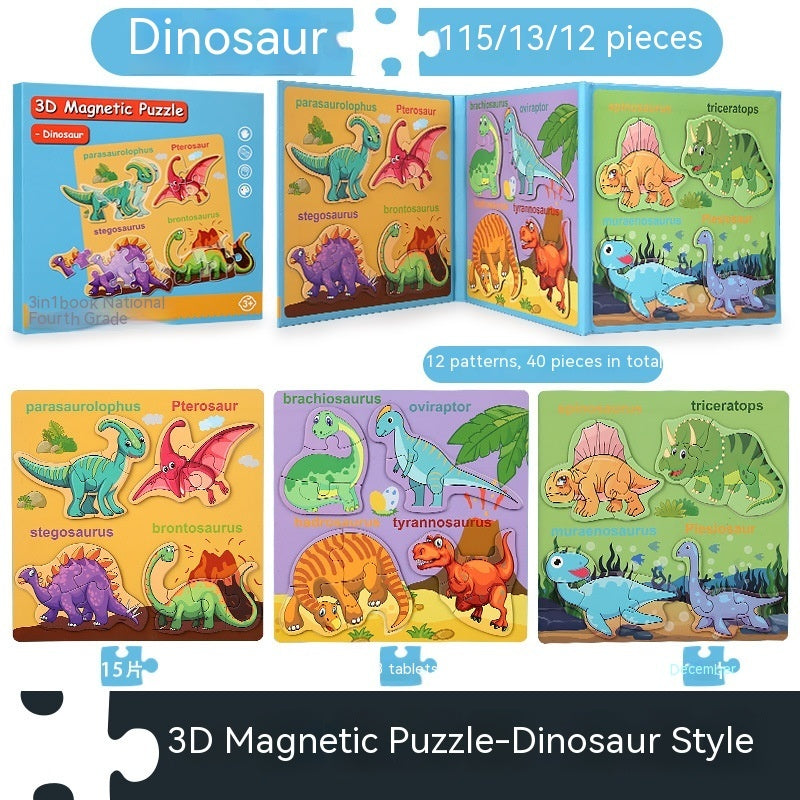 Children's Book Folding 3D Advanced Puzzle Magnetic