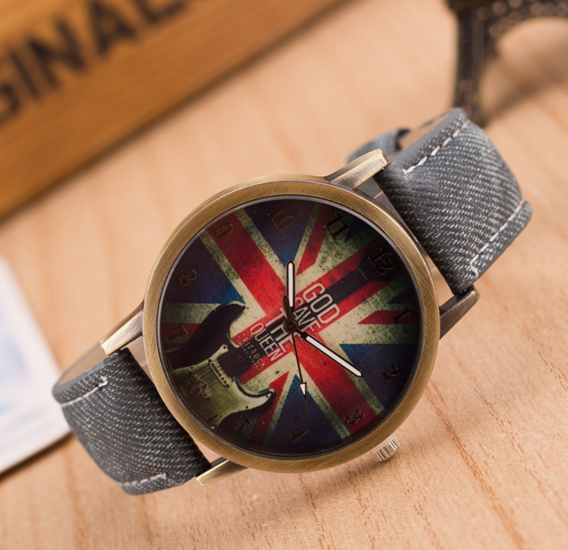 Armbanduhr mit britischer Flagge