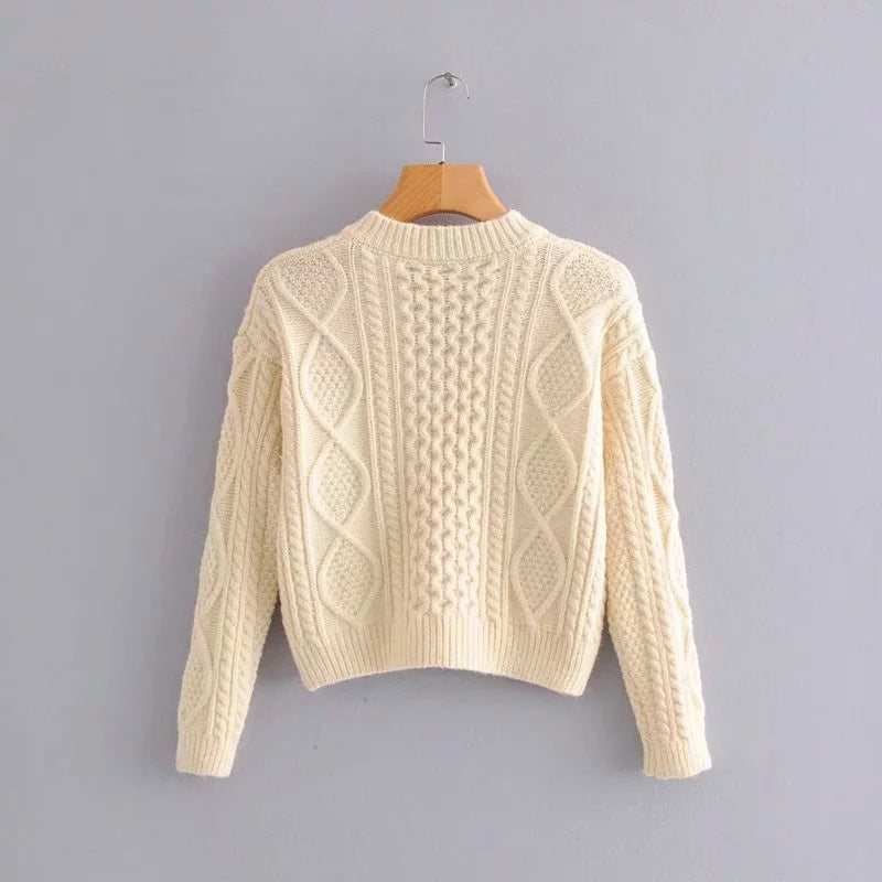 Autumn and winter diamond sweater