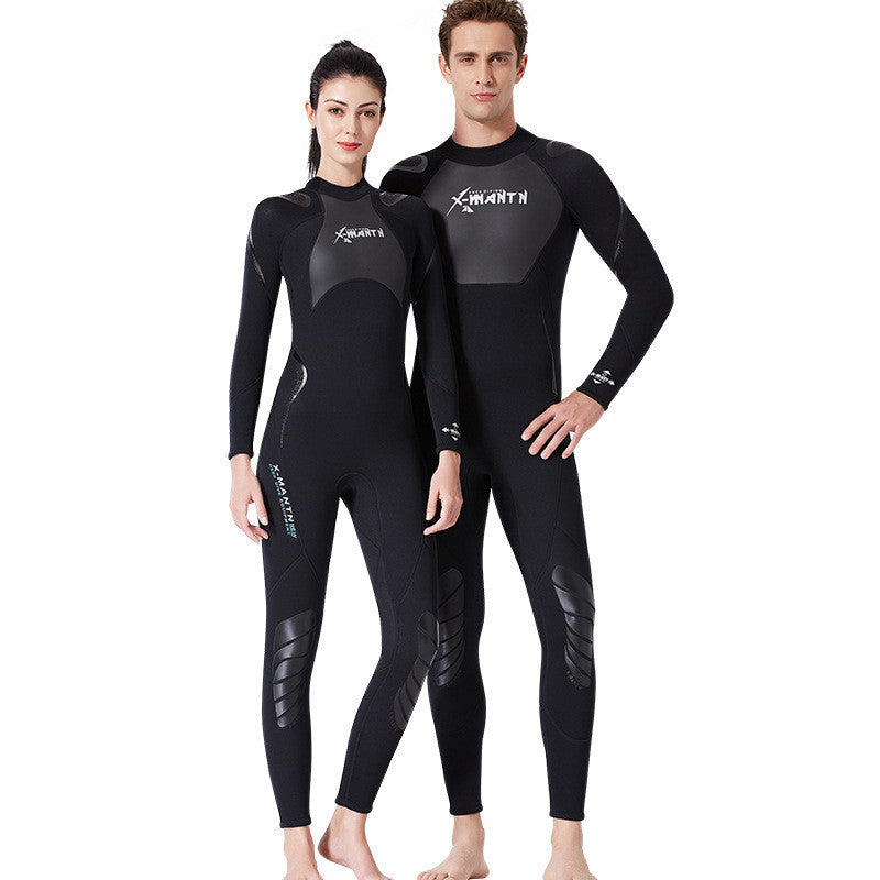 3mm wet diving suit for lovers in winter