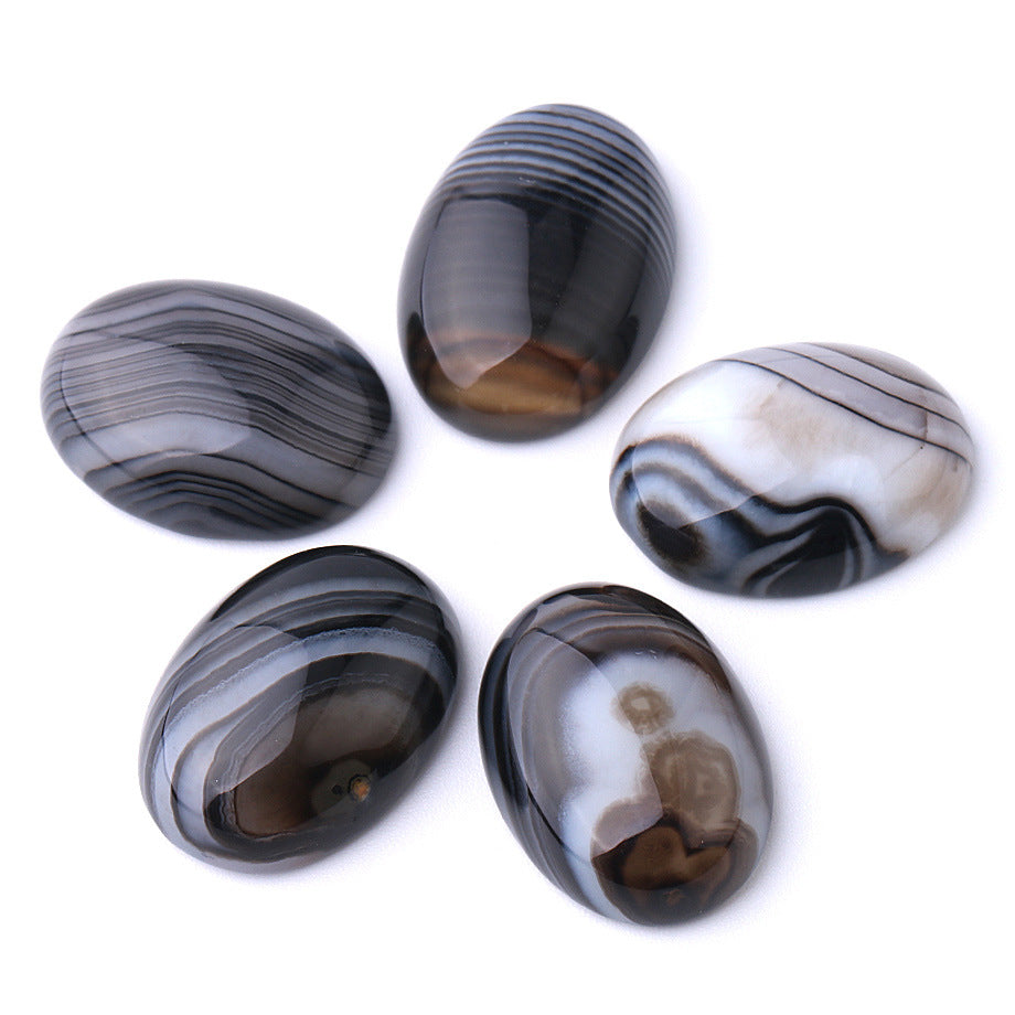 Black striped agate