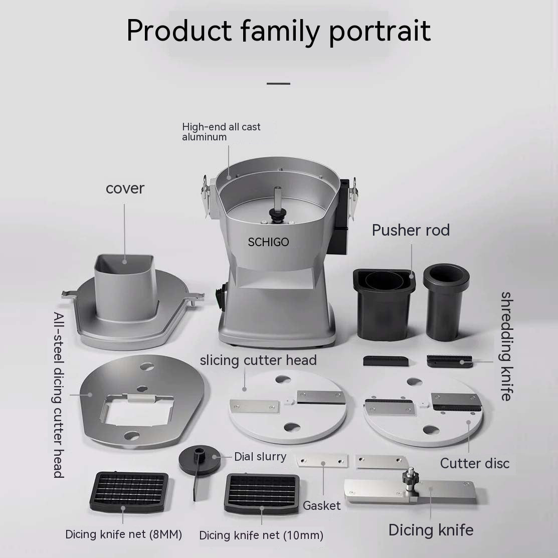 Multifunctional Electric Vegetable Cutter Commercial Fruits And Vegetables