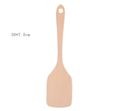 Unpainted wooden shovel wooden spoon non-stick special shredder long handle spoon