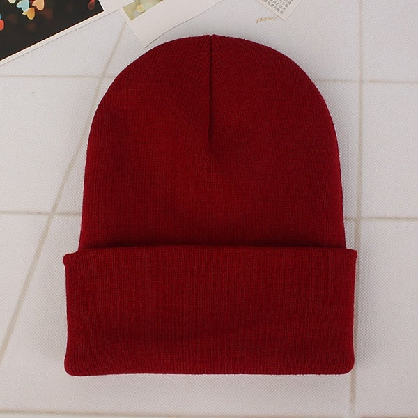 Winter Hats for Woman New Beanies Knitted Solid Cute Hat Girls Autumn Female Beanie Caps Warmer Bonnet Ladies Casual Cap